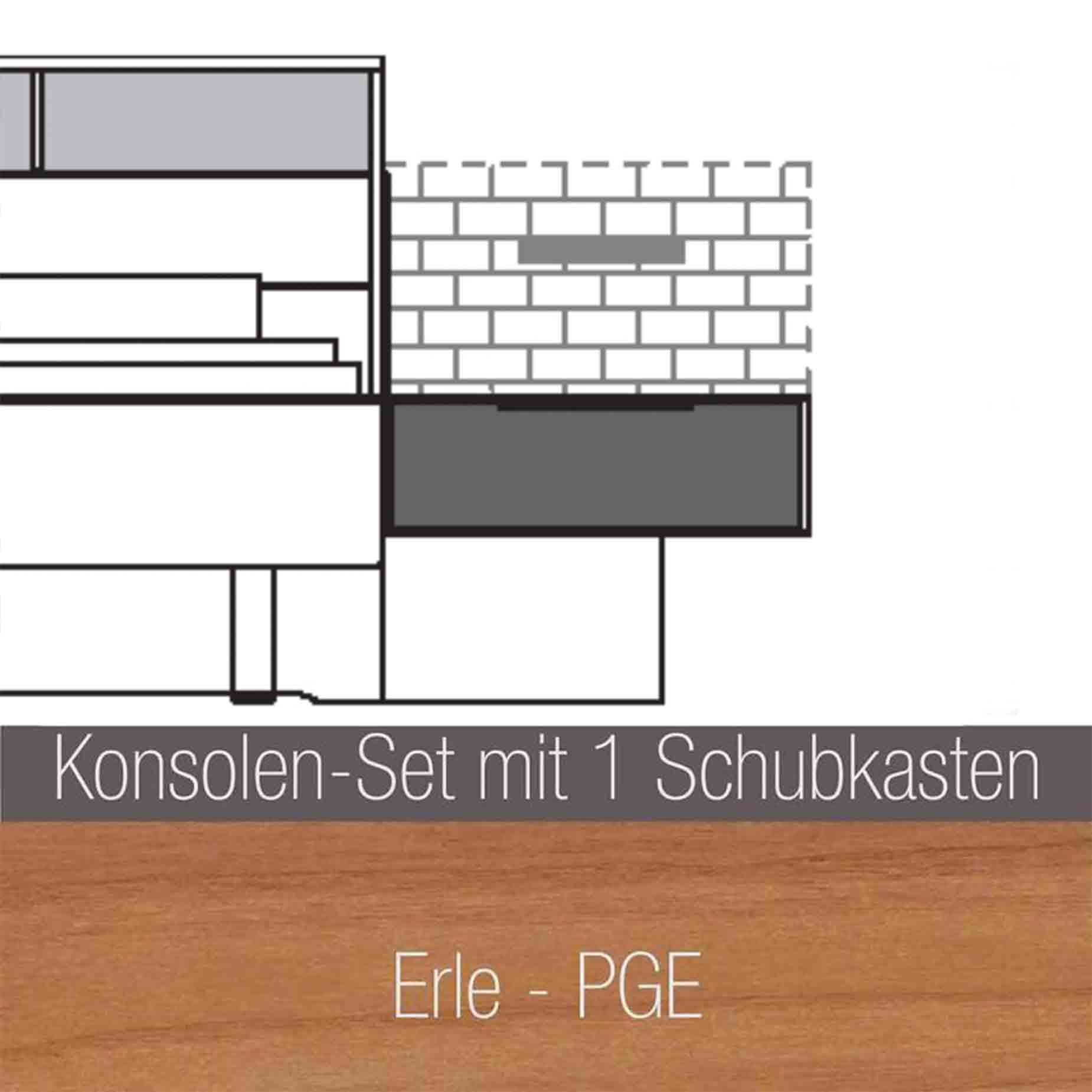 WSM 2800 – Schlafzimmer mit Kleiderschrank Innenkorpus: Erle - PGE