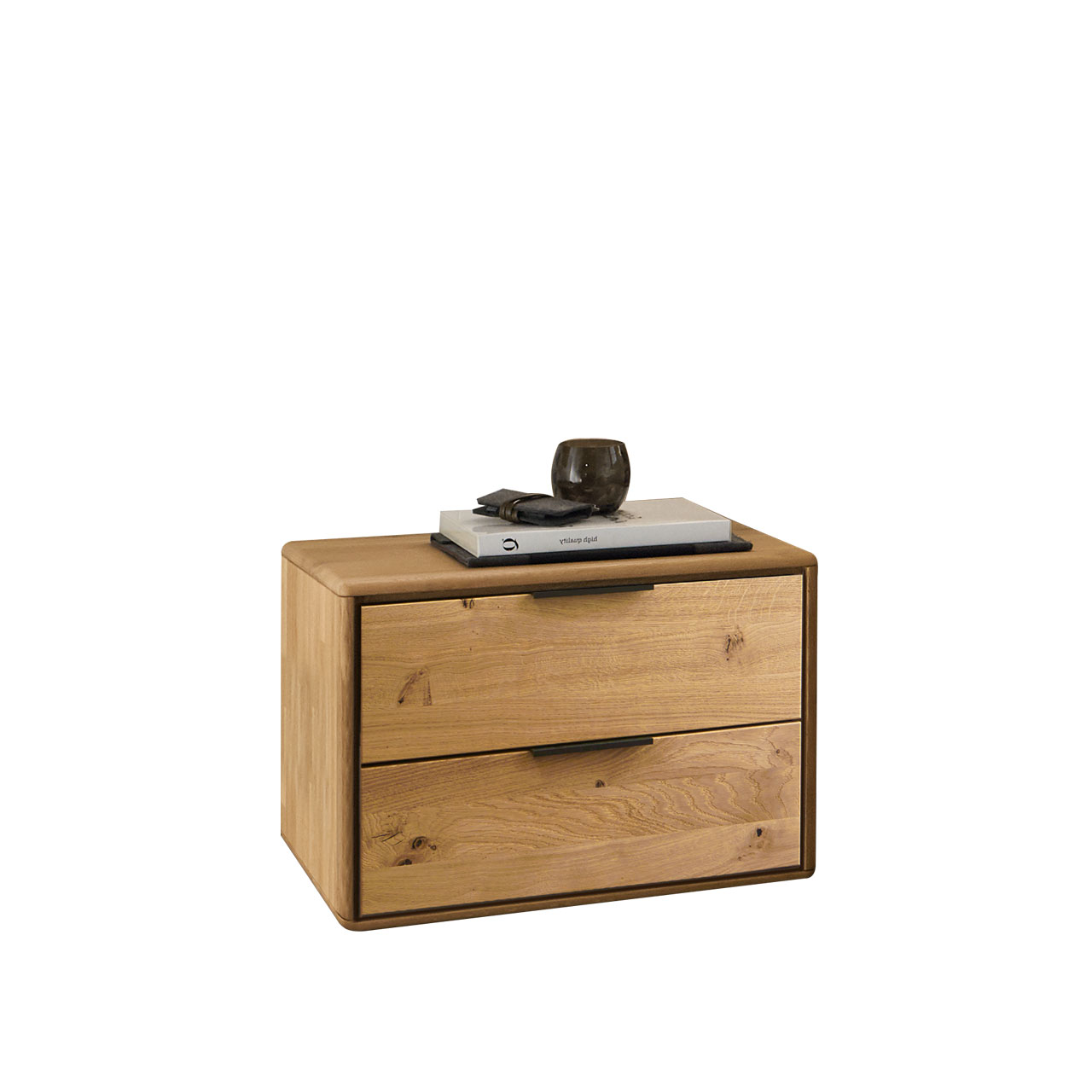 WSM 1600 Konsole 2 Schubkästen Konsole mit 2 Schubkästen, Korpus und Front in Wildeiche.