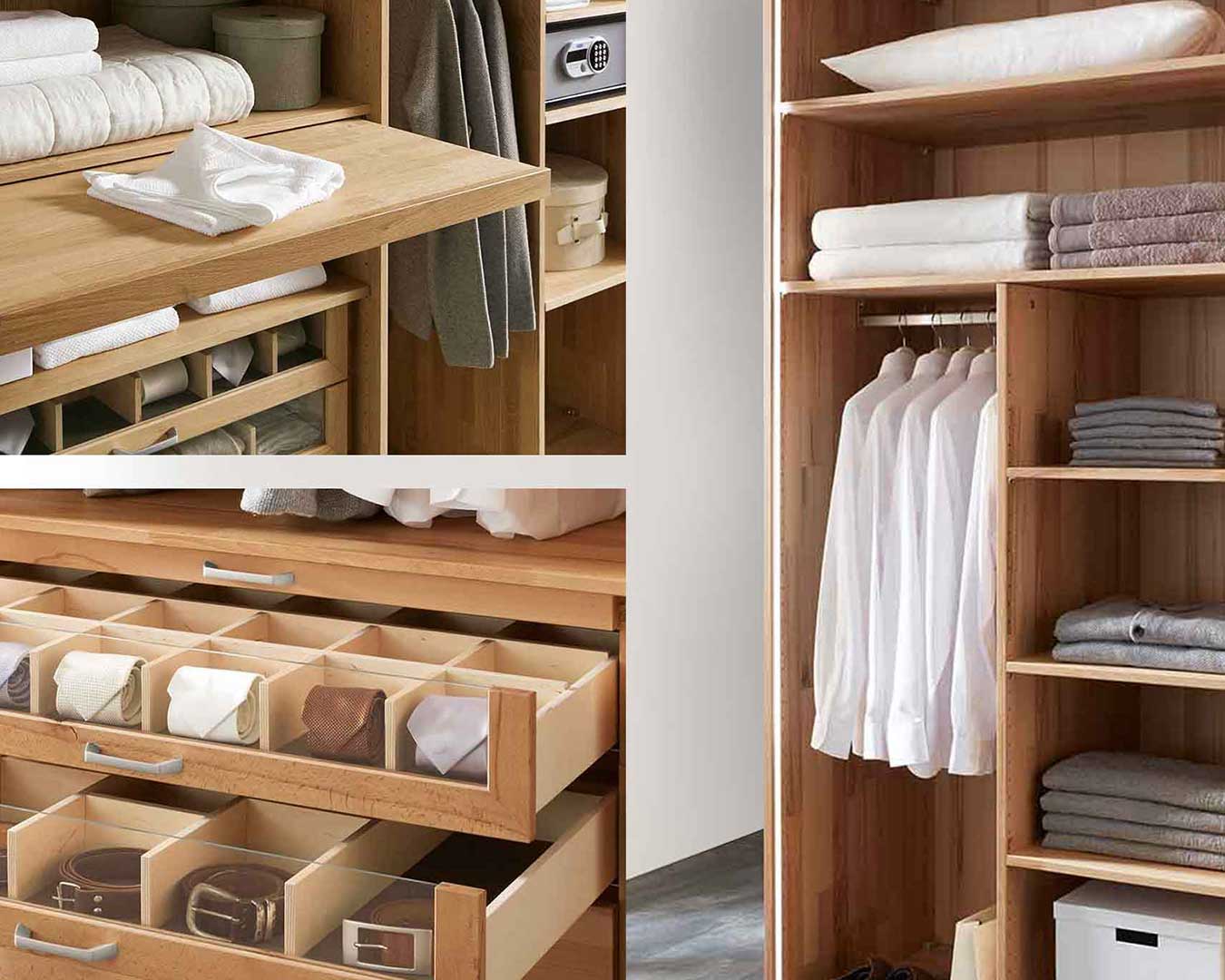 Hier geht es zu den WSM 4400 Kleiderschrank-Inneneinteilung und zusätzliche Beimöbel.