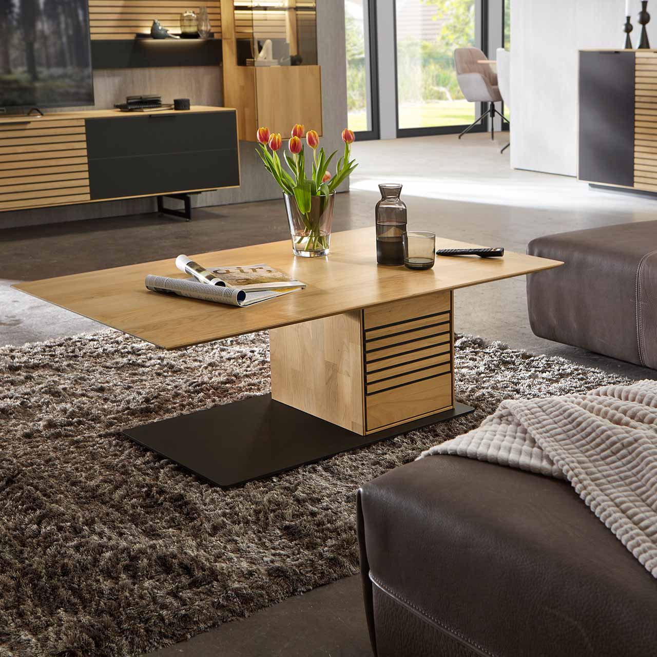 WM2320-Couchtisch-9500-Wildeiche WM 2320 - Couchtisch 9500