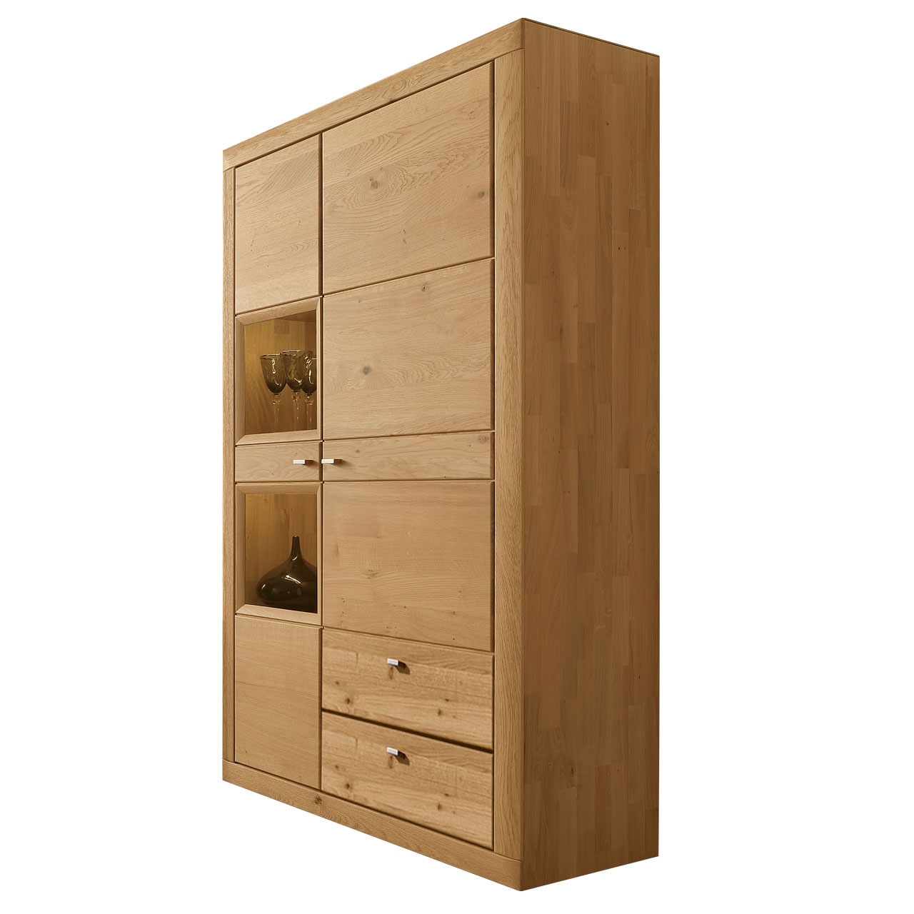 WM-aurum-kombi-schrank-4973-1 WM Aurum Kombinationsschrank, mit zwei Vitrinen Nischen.