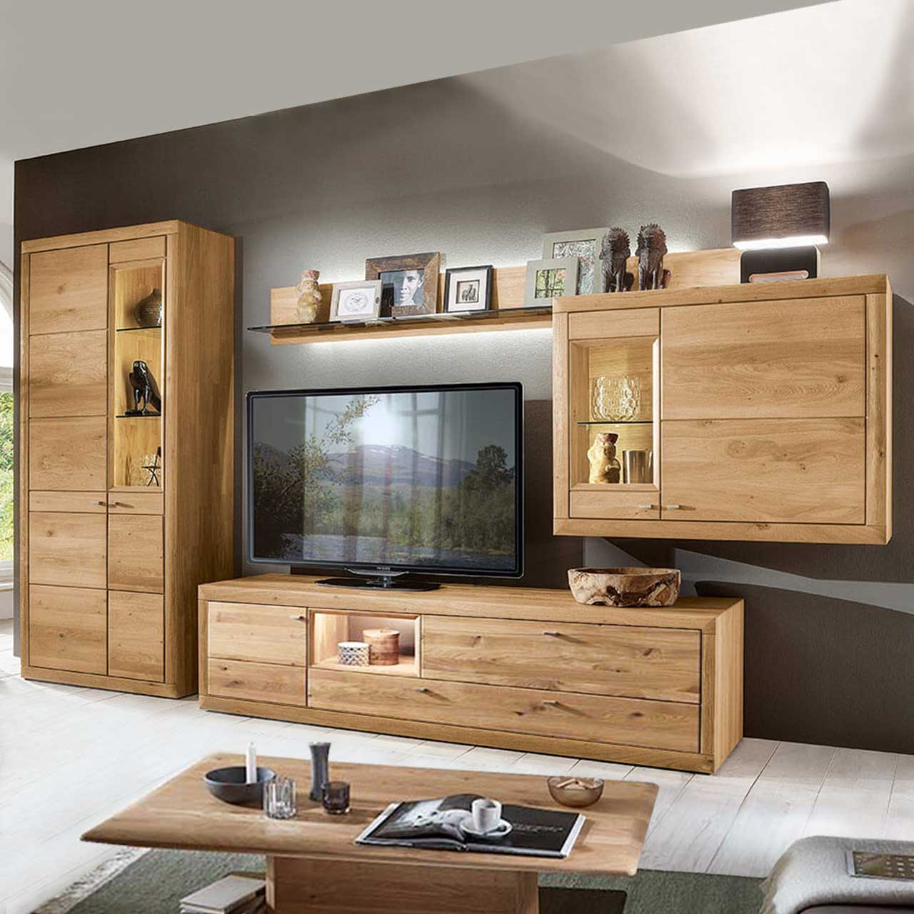 WM-Aurum-Kombi-0023 Wöstmann Aurum - Wohnwand 0023 Wildeiche