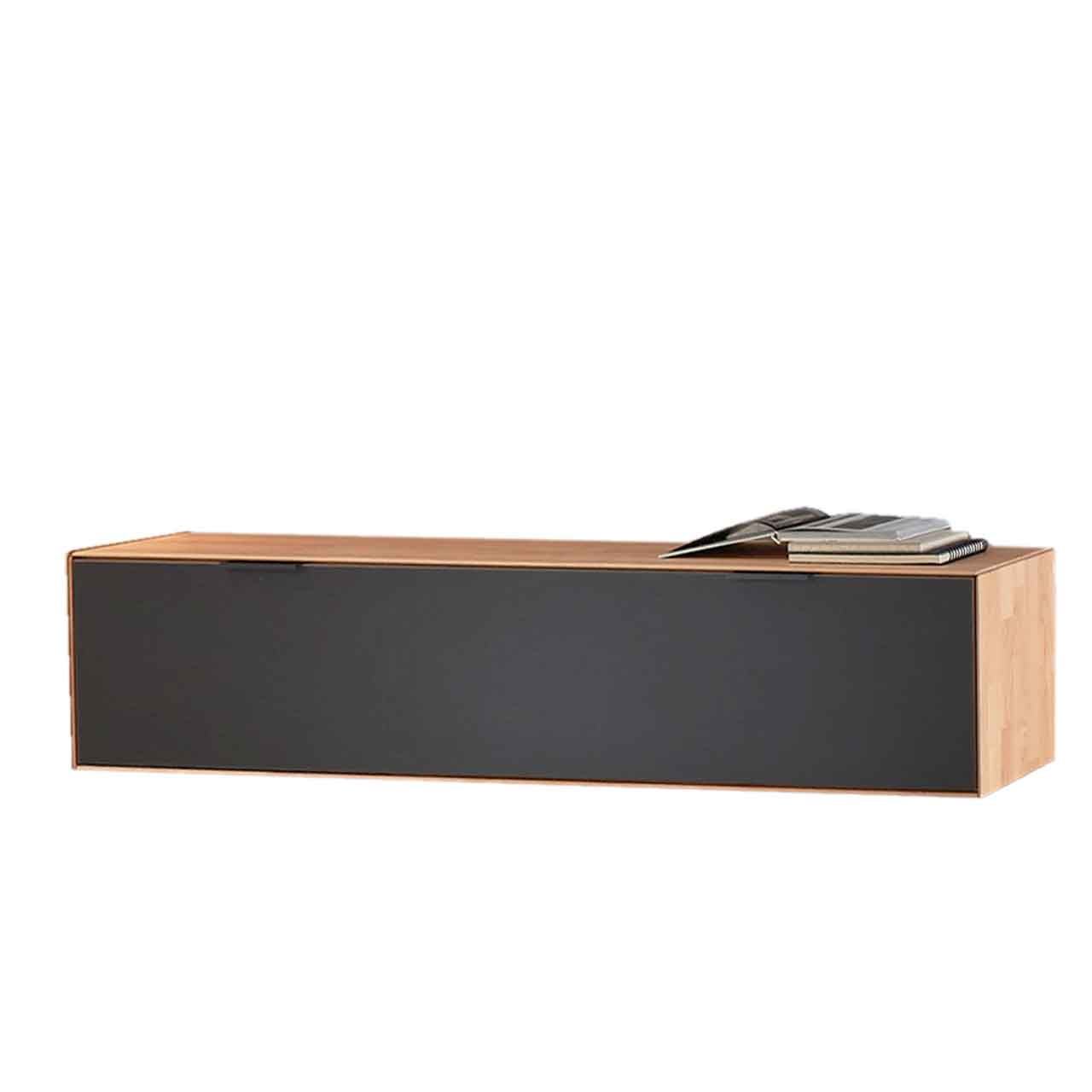 WM2320-Lowboard-11835-Erle-Mattglas Wöstmann WM 2320 - Hängelowboard 11835