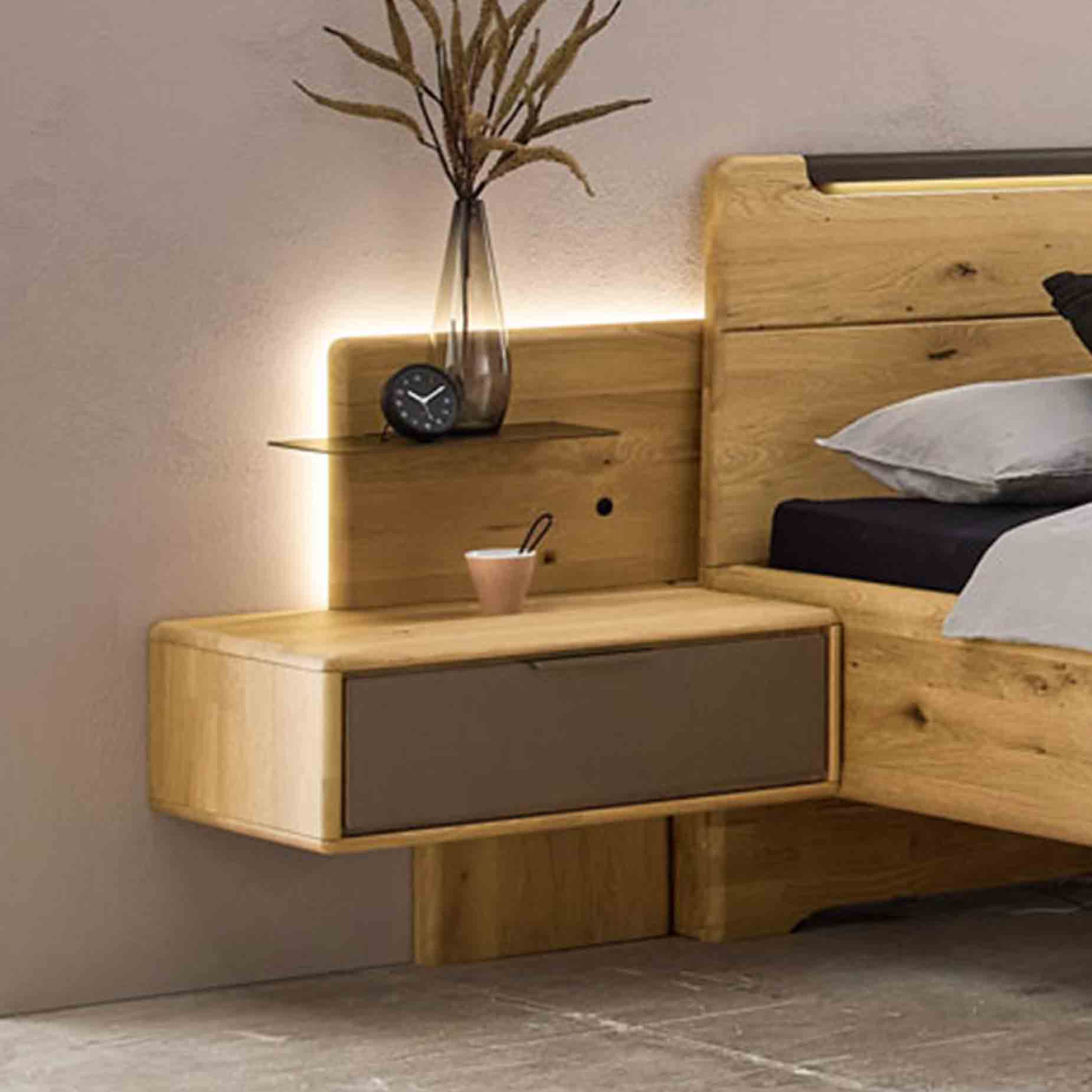 WSM 7100 Konsole links mit 1 Schubkasten optional mit bronzefarbigen Schubkasten