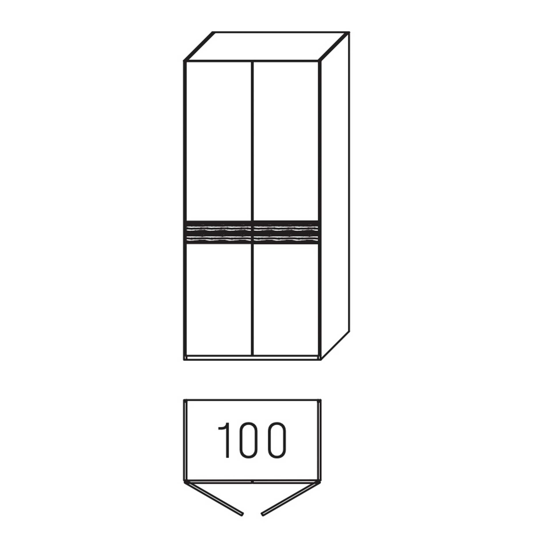 WSM 4300 - Drehtürenschrank Erle B 101,9 / H 223,3 - 6202-PGE WSM 4300 - Drehtürenschrank Erle B 101,9 / H 223,3 - 6202-PGE