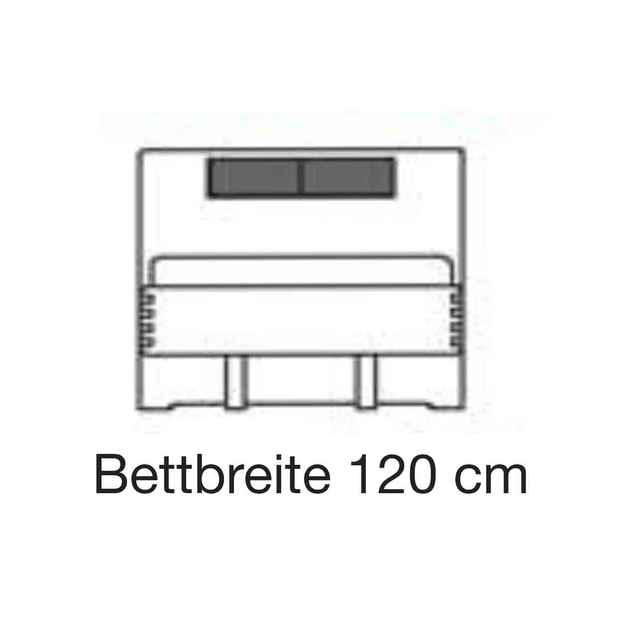 Bett Maßzeichnung B 120 x T 200 cm Bett Maßzeichnung B 120 x T 200 cm