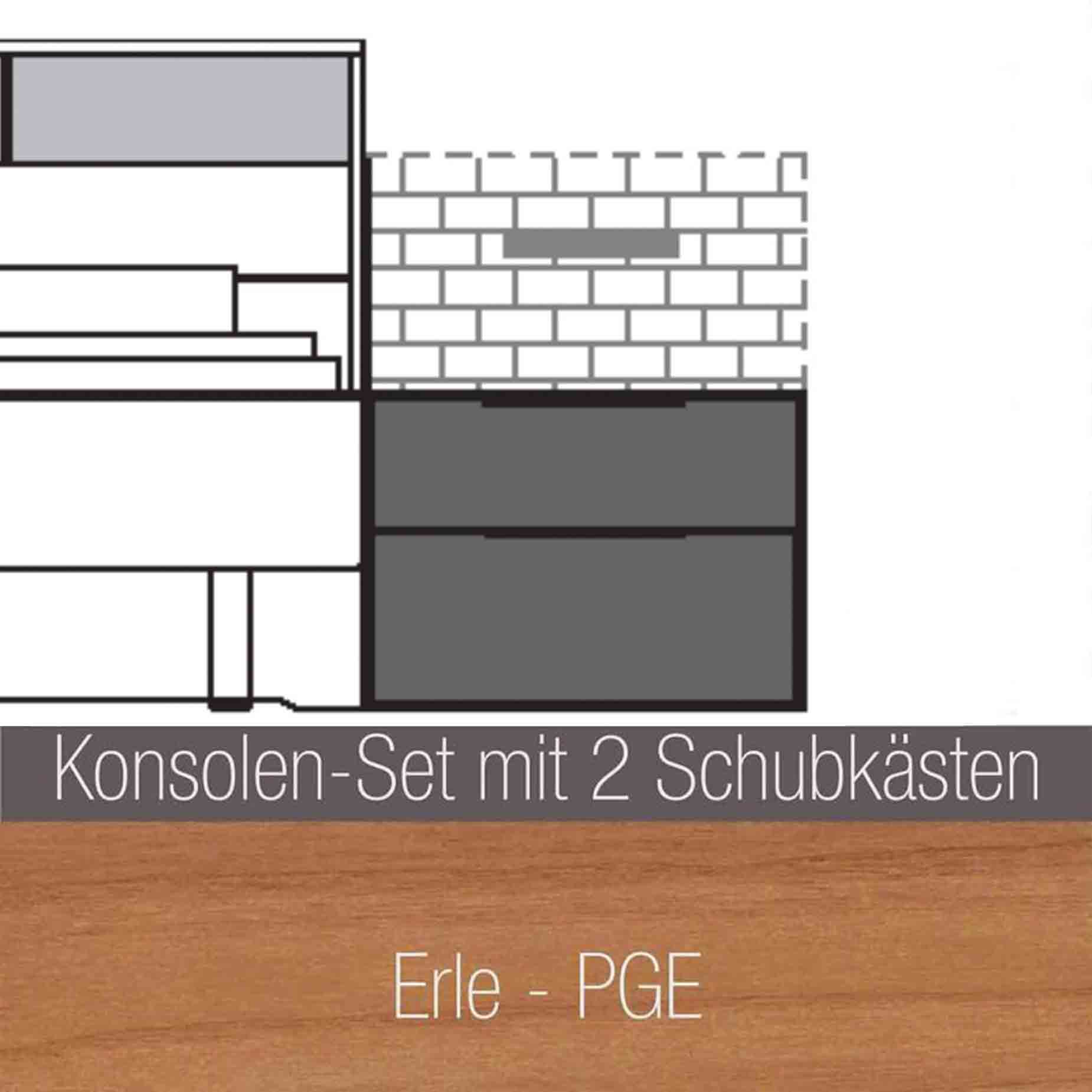 WSM 2800 – Schlafzimmer mit Kleiderschrank Innenkorpus: Erle - PGE