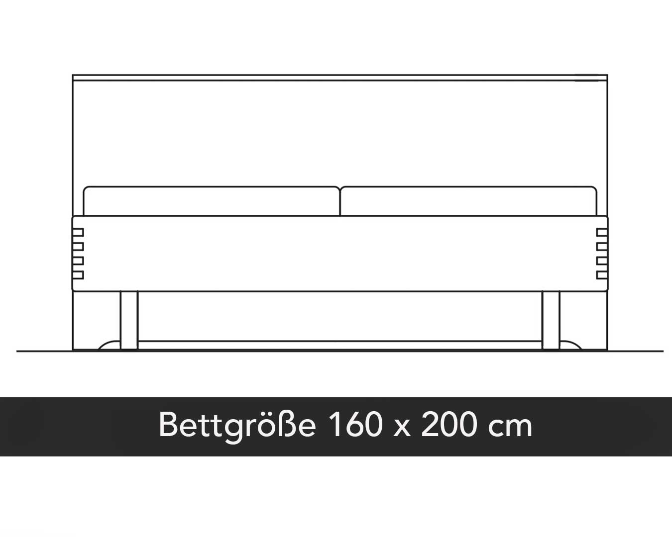 WSM 4400 Bett 160x200 cm - 1160