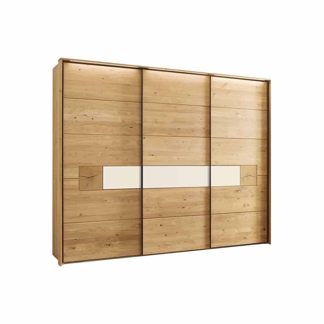 WSM 1600 Schiebetürenschrank Schiebetürenschrank, gezeigt mit Hirnholz und Lack Magnolie Akzent.