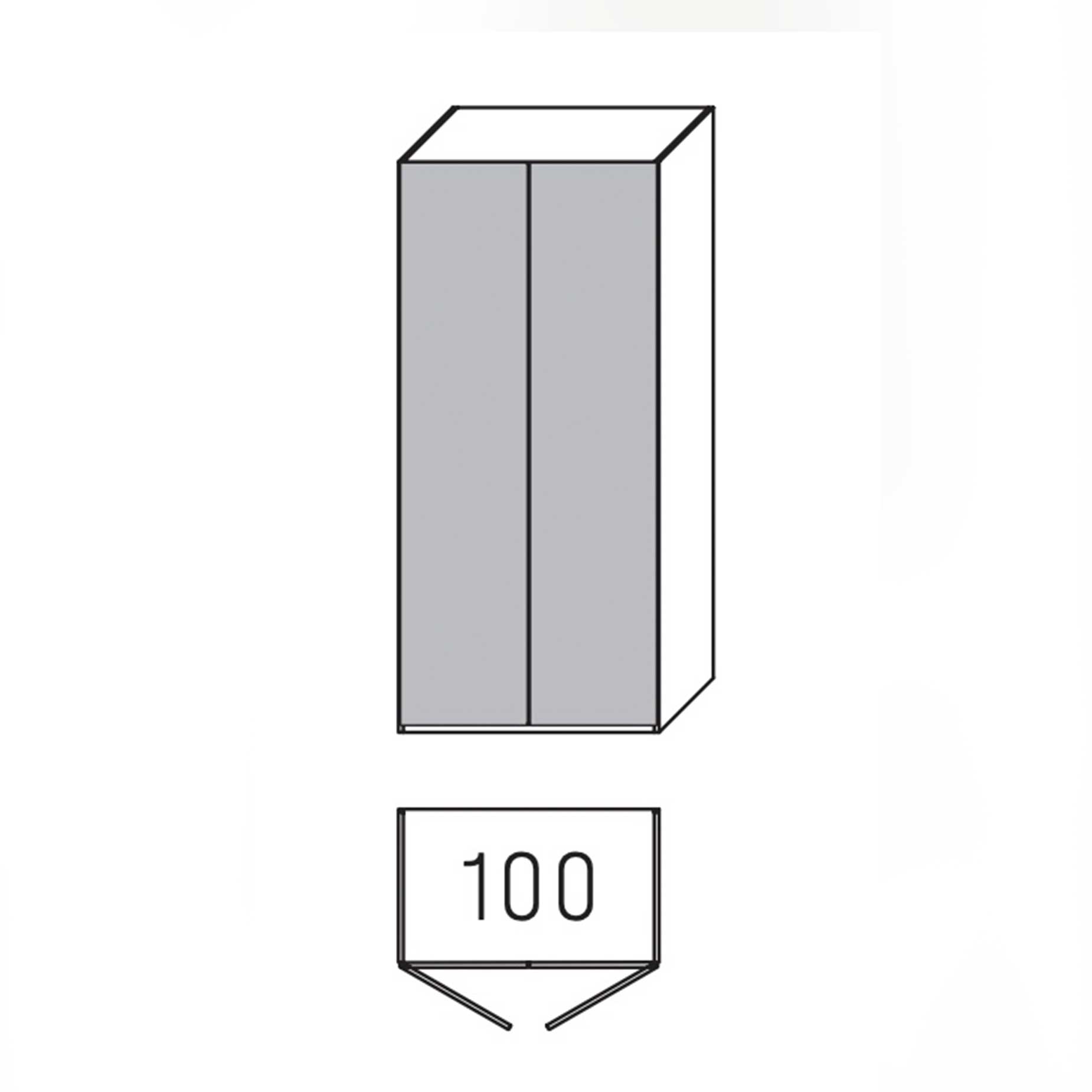WSM 4300 - Drehtürenschrank Erle B 101,9 / H 223,3 - 6002-PGE WSM 4300 - Drehtürenschrank Erle B 101,9 / H 223,3 - 6002-PGE