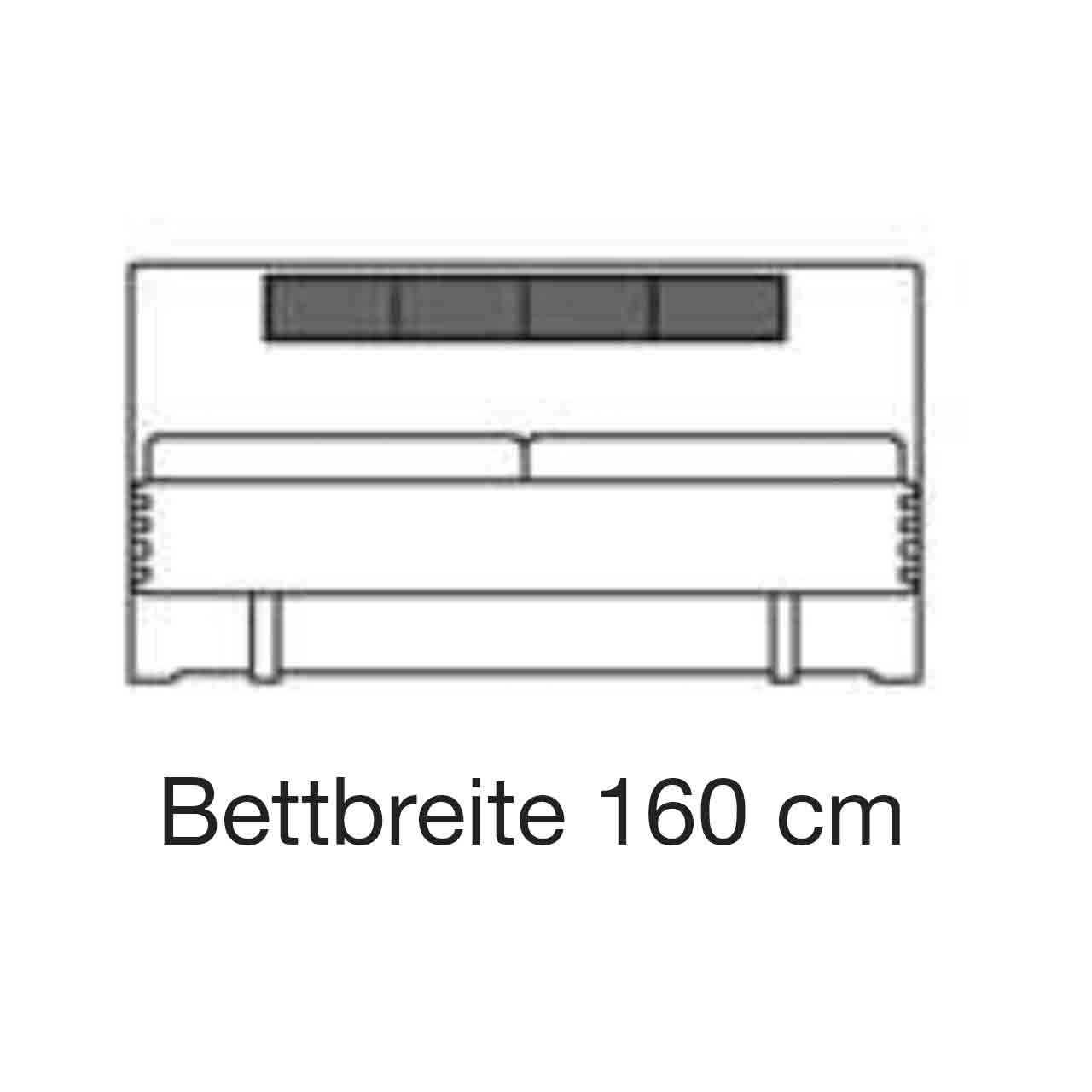 Bett Maßzeichnung B 160 x T 200 cm Bett Maßzeichnung B 160 x T 200 cm