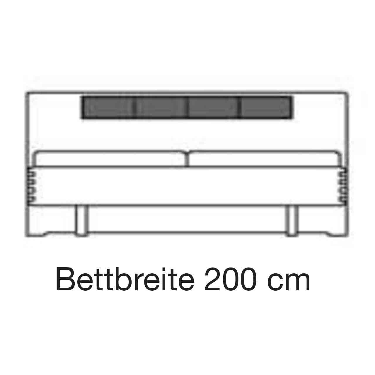 Bett Maßzeichnung B 200 x T 200 cm Bett Maßzeichnung B 200 x T 200 cm