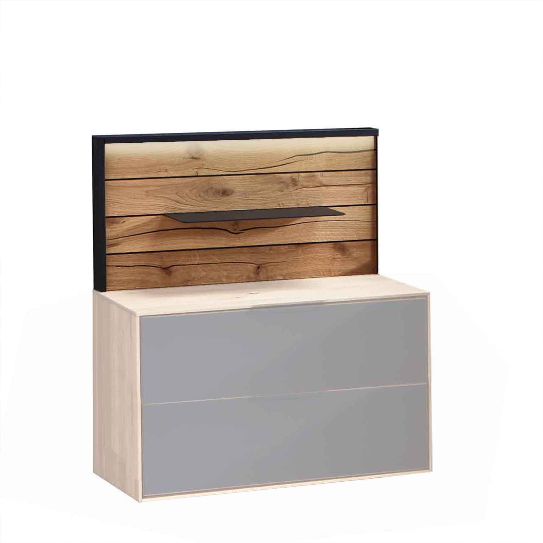 WSM 4300 Paneelaufsatz 1573B - 55,0 Breite - links inkl. Beleuchtung