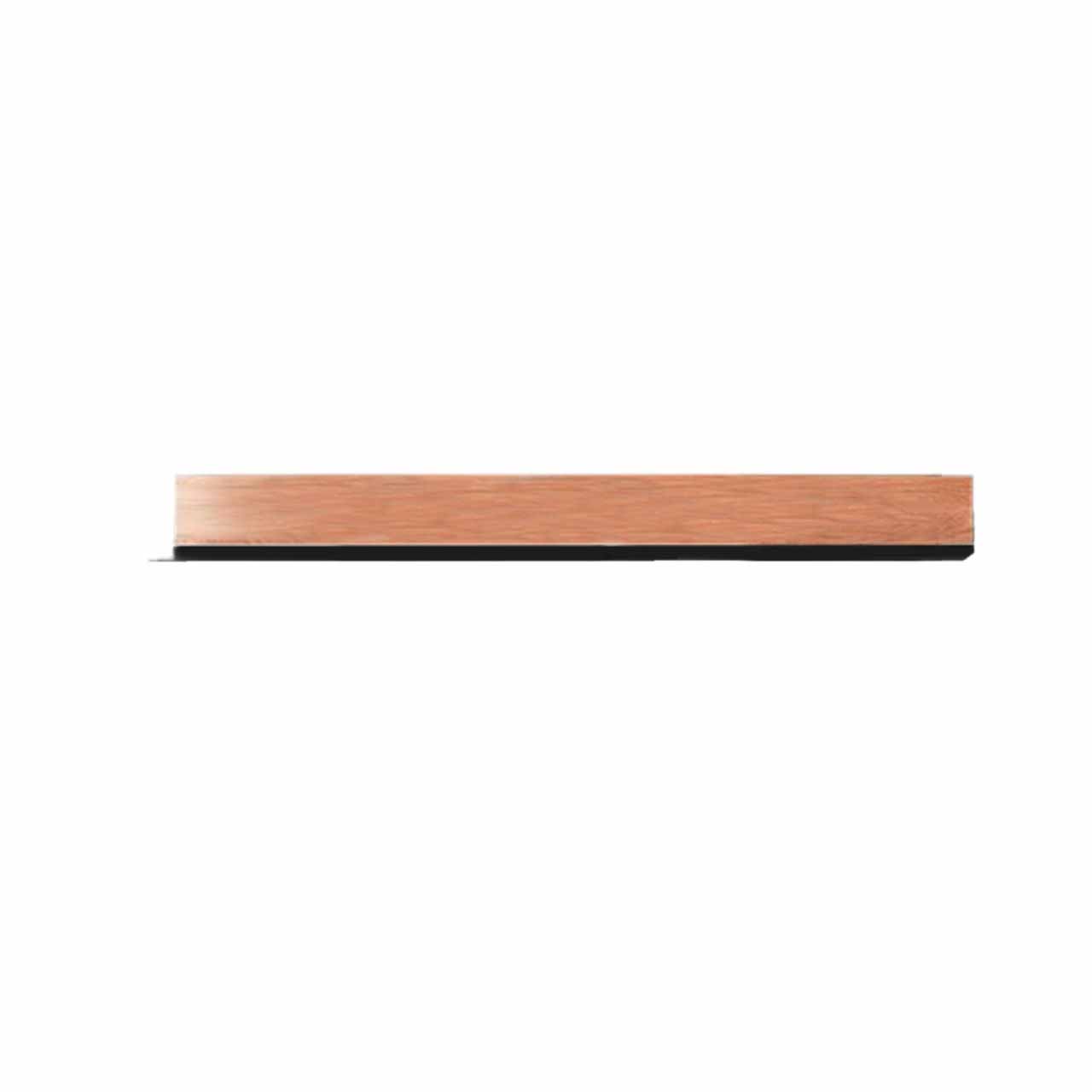 WM2320-WANDBOARD-ERLE WM 2320 - Wandboard in Erle mit einer Metall Ablage.