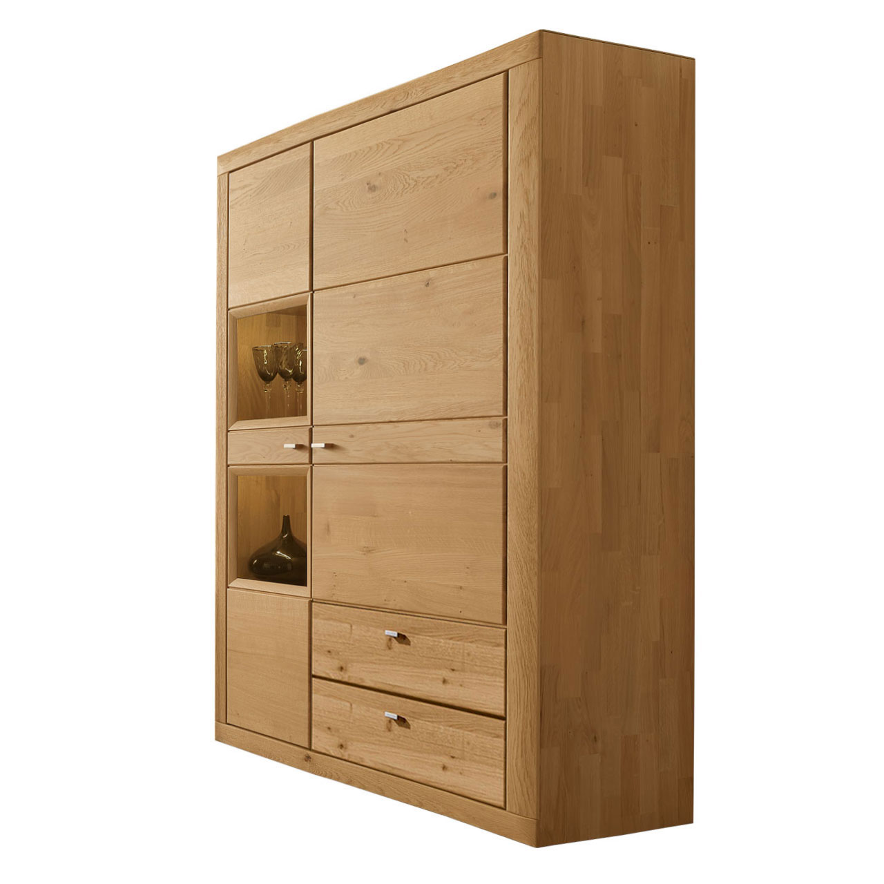WM-aurum-kombi-schrank-4073-1jIv8lcqtTCrbu WM Aurum Kombinationsschrank, mit zwei Vitrinen Nischen.