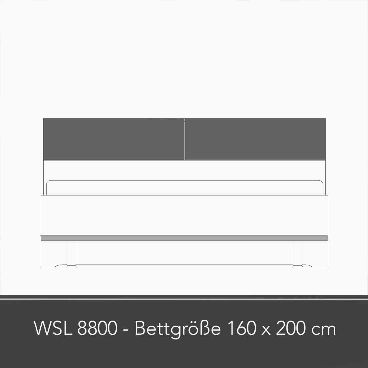 WSL 8800 Bettanlage in der Größe 160x200 cm