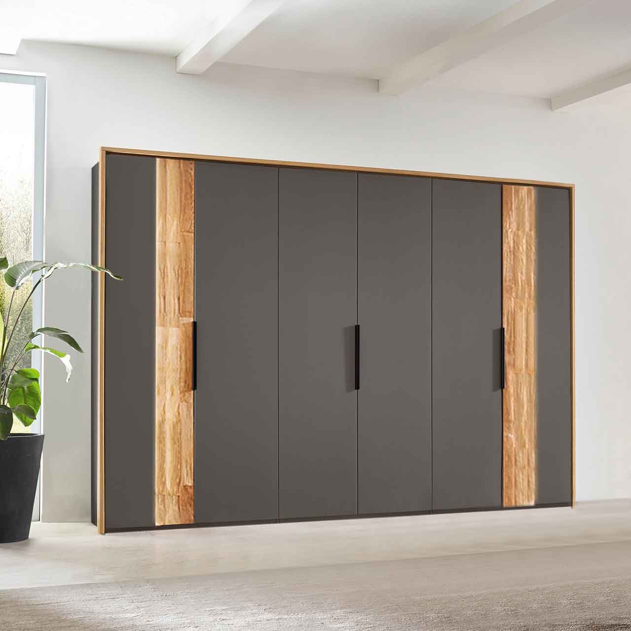 Wöstmann WSL 8800 - Kleiderschrank mit Spaltholztür bündig Wöstmann WSL 8800 - Kleiderschrank mit Spaltholztür bündig