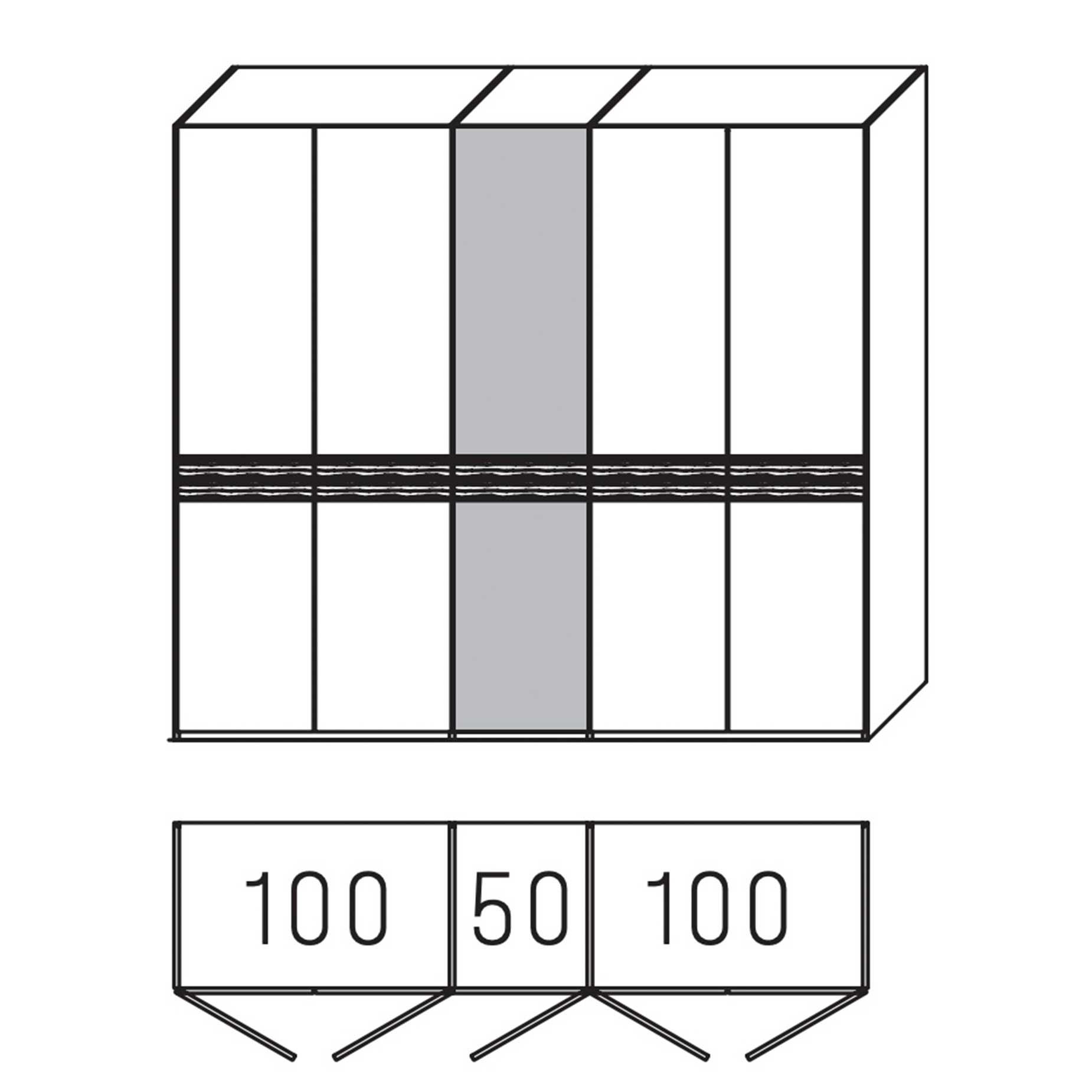 WSM 4300 - Drehtürenschrank Erle B 251,9 / H 223,3 - 6205-PGE WSM 4300 - Drehtürenschrank Erle B 251,9 / H 223,3 - 6205-PGE