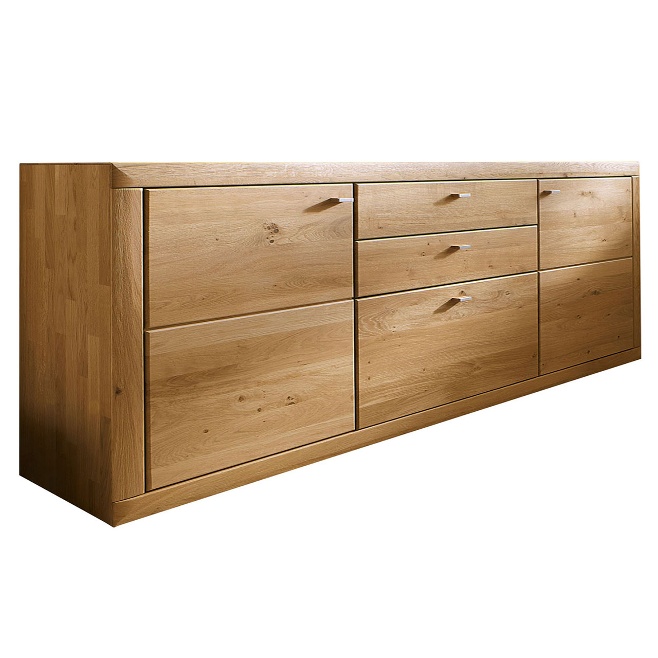 WM-aurum-sideboard-2050-1 Wöstmann Aurum - Sideboard 2050, in Wildeiche, mit zwei Schubkasten und ein Auszug.