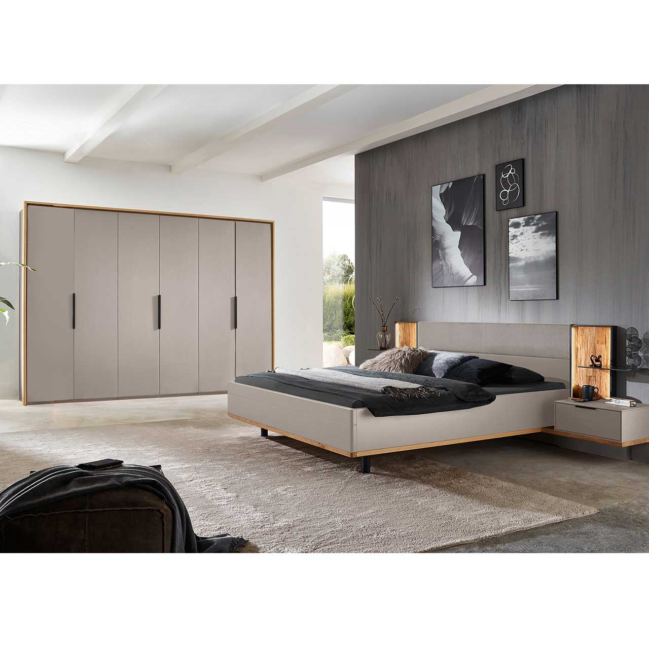 Wöstmann WSL 8800 - Schlafzimmer inkl. Kleiderschrank mit Lacktüren Wöstmann WSL 8800 - Schlafzimmer inkl. Kleiderschrank mit Lacktüren