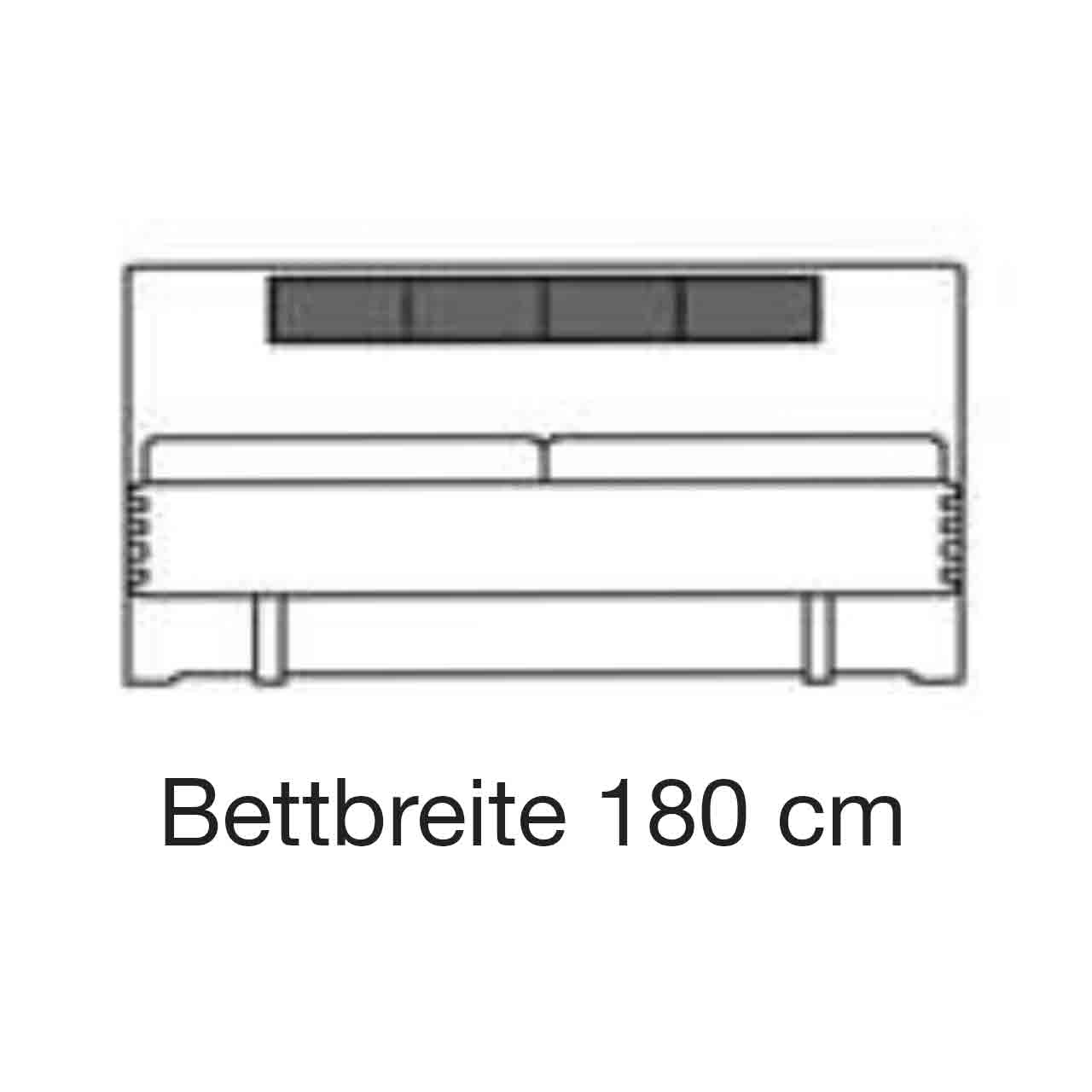 Bett Maßzeichnung B 180 x T 200 cm Bett Maßzeichnung B 180 x T 200 cm
